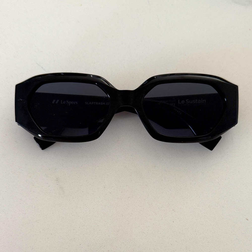 Le Specs Bold Black Sunglasses